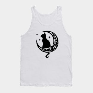 Celtic Moon Cat Tank Top